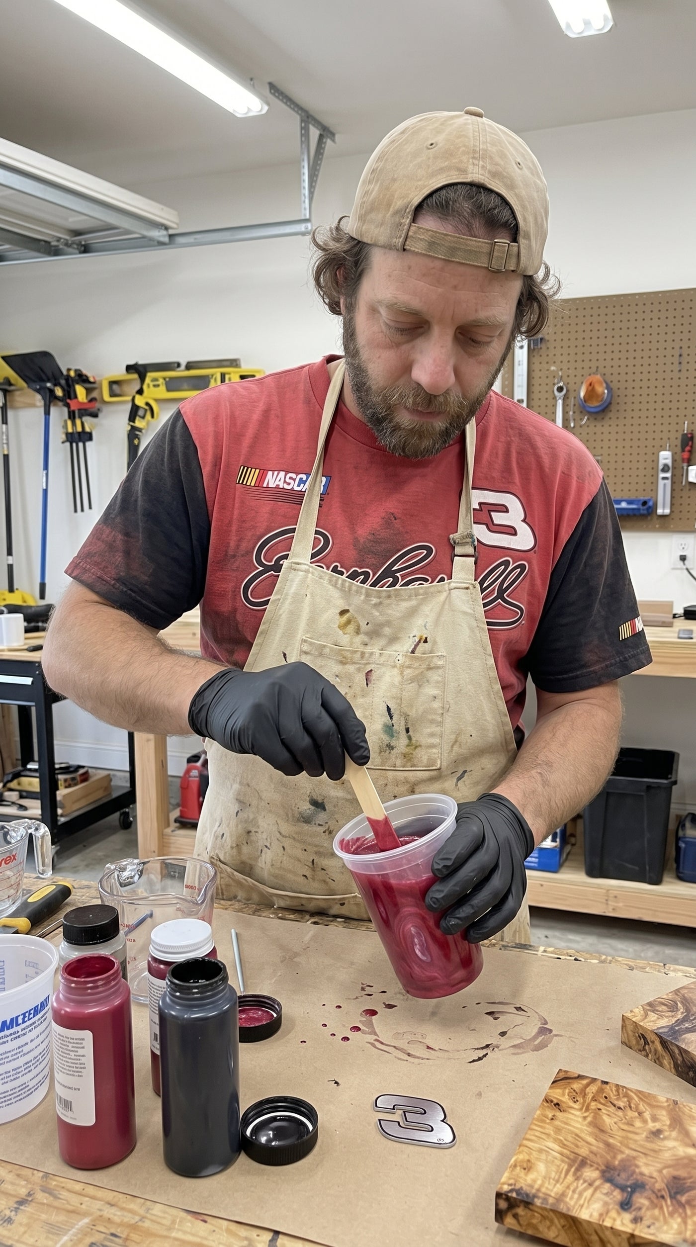 Board in the workshop