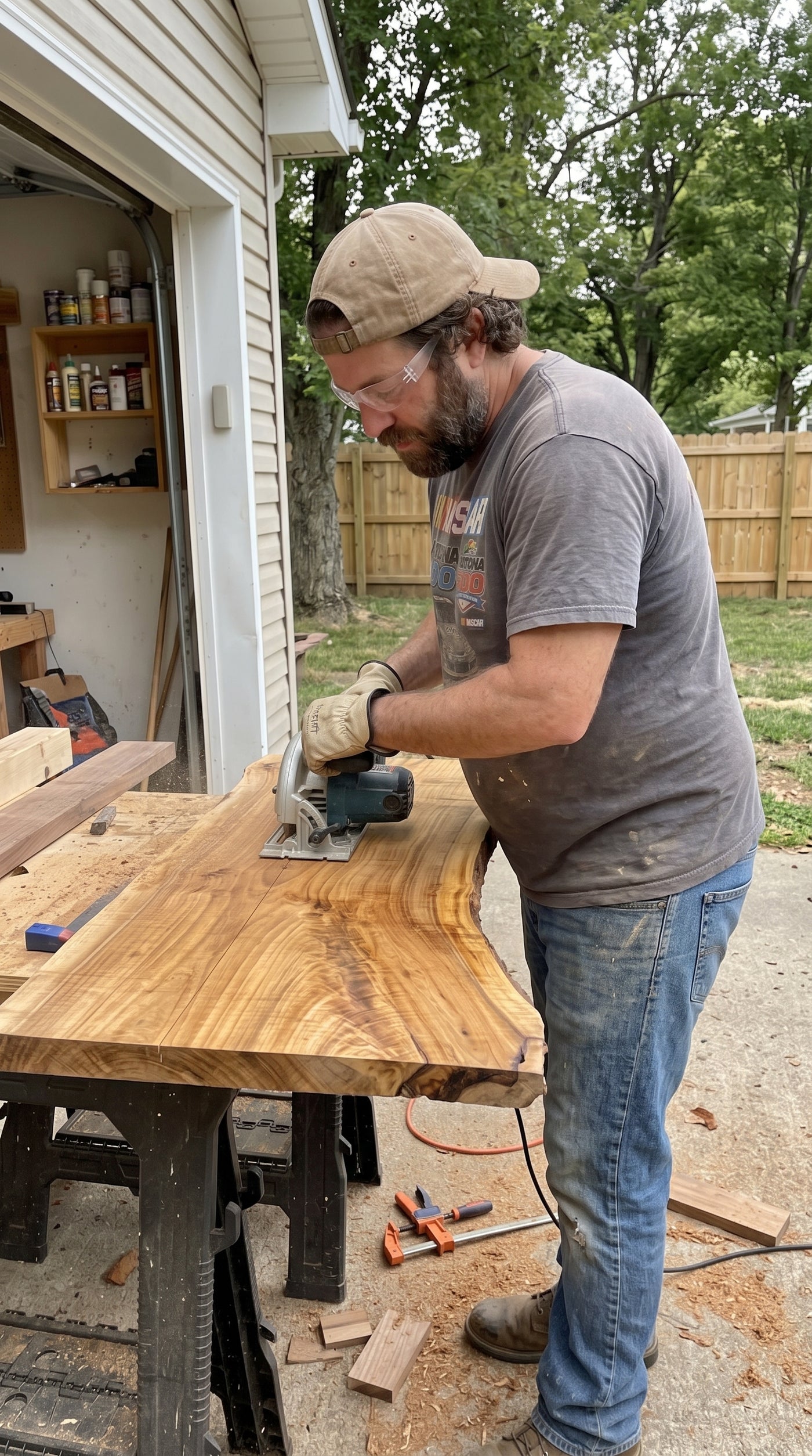 Board in the workshop